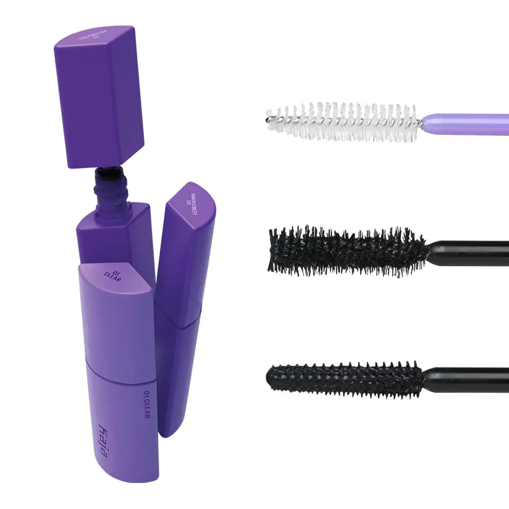 Kaja 3-in-1 Multi-tasking Mascara - Wink Lash Trio | with Panthenol Clear Eye Lash Serum Volumizing Intense Length Mascaras Black Eye Irritation Tested