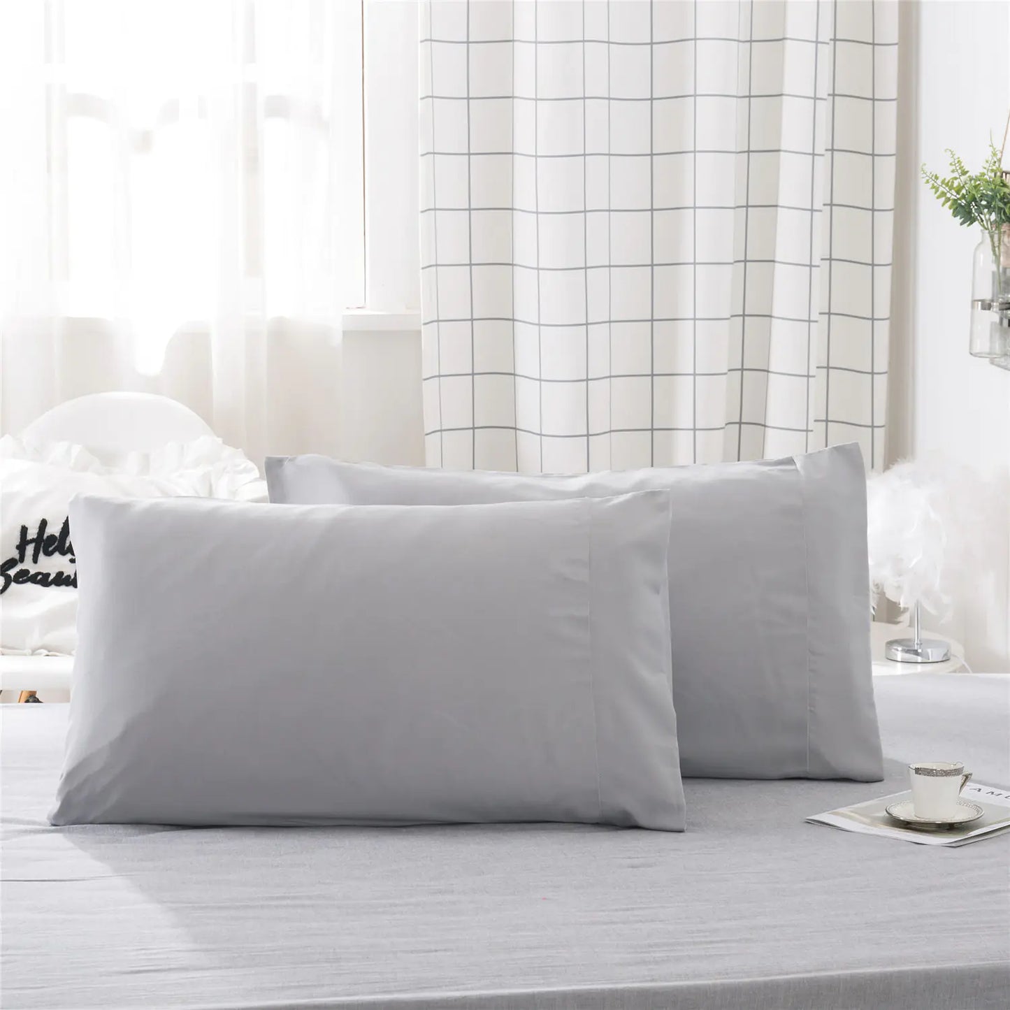 Vio Bedding Set - Solid Color Pillowcase Collection