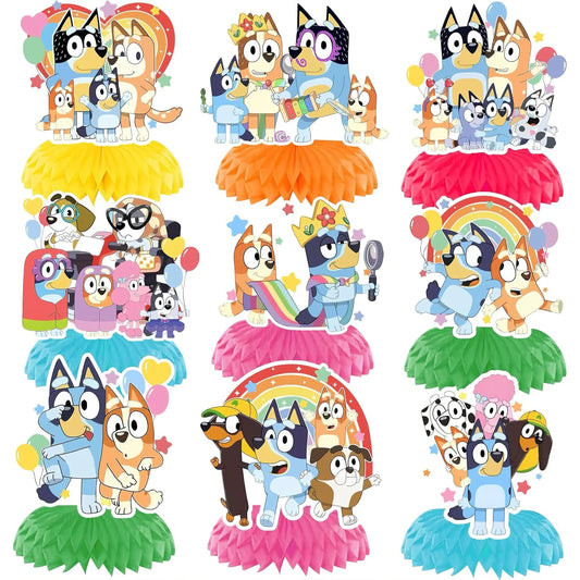 9PCS Cartoon Honeycomb Centerpieces for Decorations Centerpieces for Birthday Party DecorationsBirthday Party SuppliesPerfect Party Essential for Themed Parties & EventsParty favorsReward