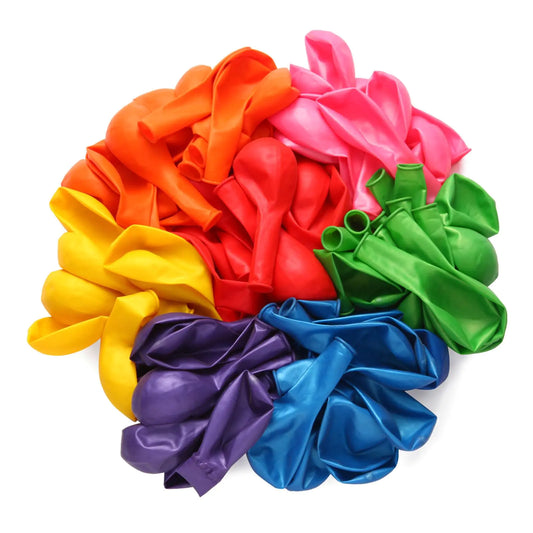 AWYCZJZH- Balloons 10 Inch 100 Pack Vibrant Colors Party Balloons Rainbow Balloons Latex Balloons Balloons for Birthday Party Colorful Balloons Assorted Balloons Multicolor Balloons