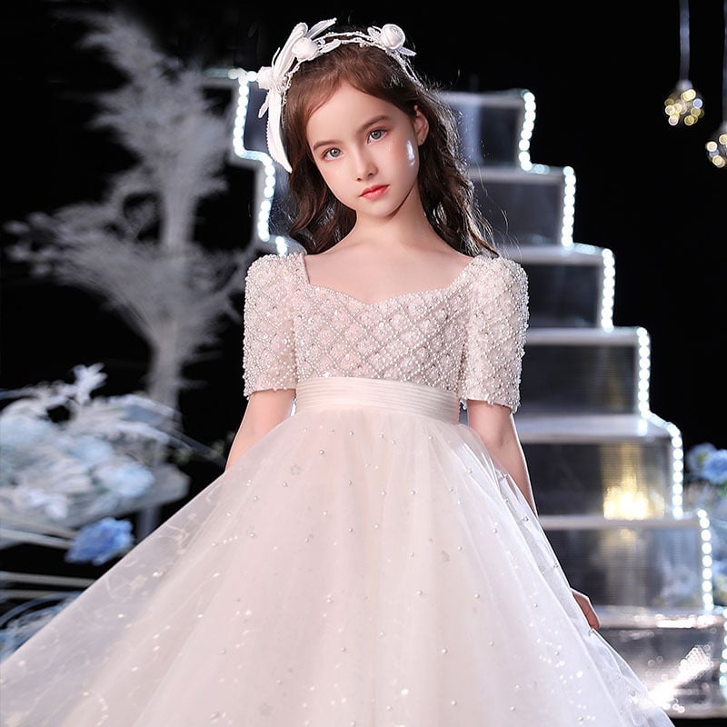 Flower Girl Wedding Dress for Kids Costume