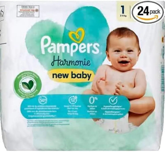 Pampers Harmony Nappies Size 1 24 Nappies 2 kg - 5 kg