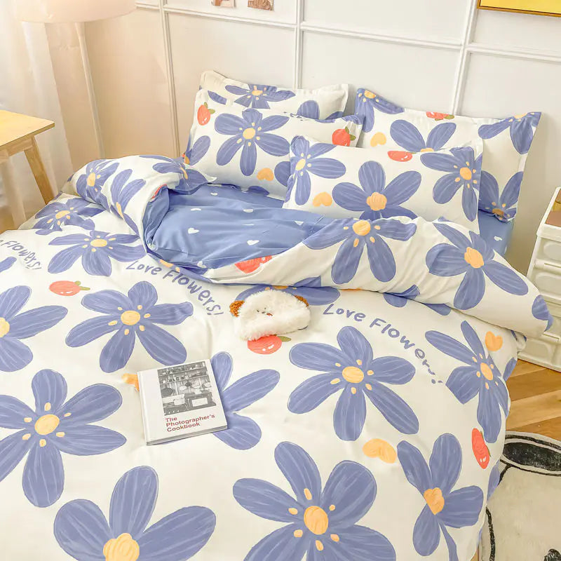 Fashion Cartoon Spring Bedding Sets for Kids & Adults