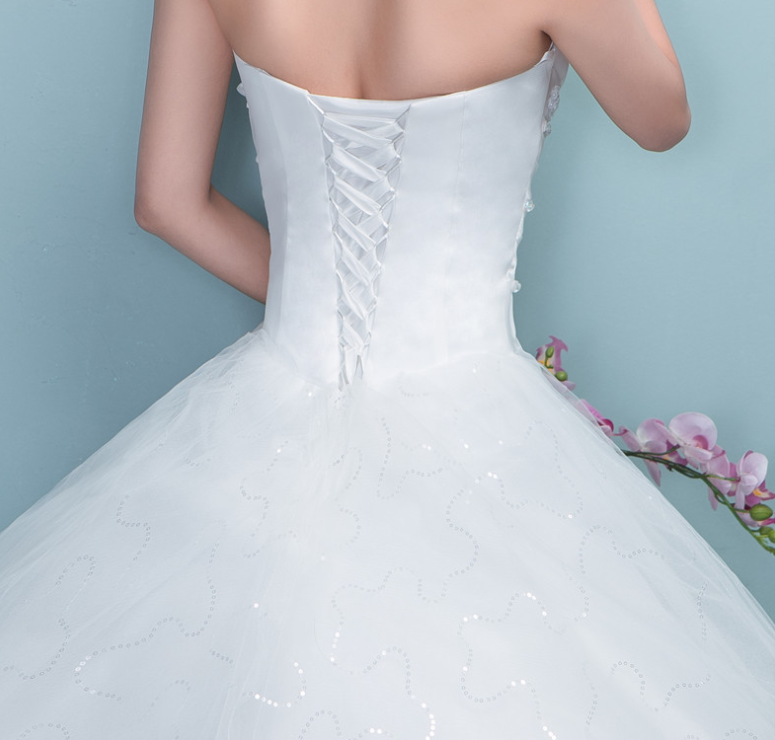 2020 New Wedding Dress with Train for Brides (Plus Size)