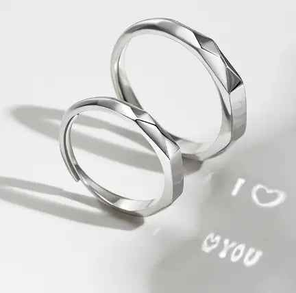 Sterling Silver Couple Rings