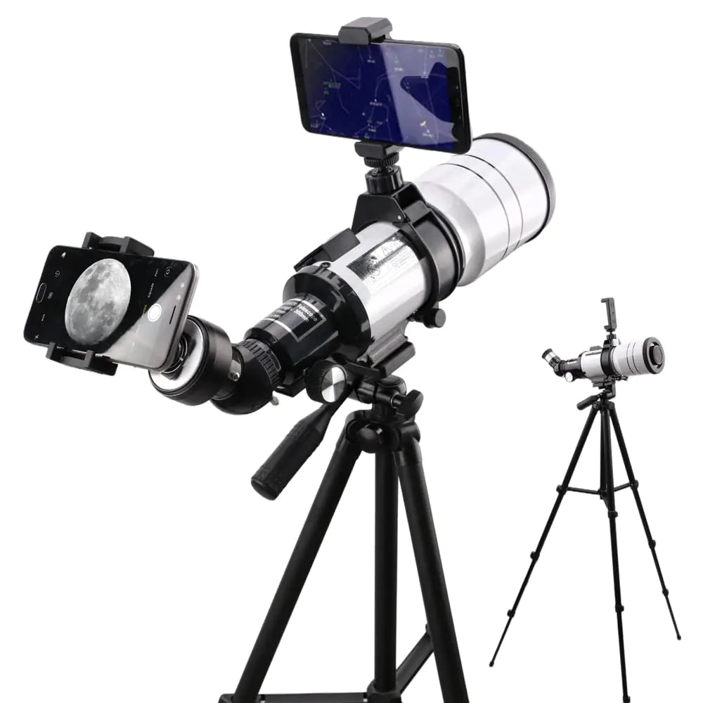 Starboosa Telescope - 70mm Aperture with All-Metal Smartphone Photography Mount & Star Finder Bracket – Perfect for Astrophotography