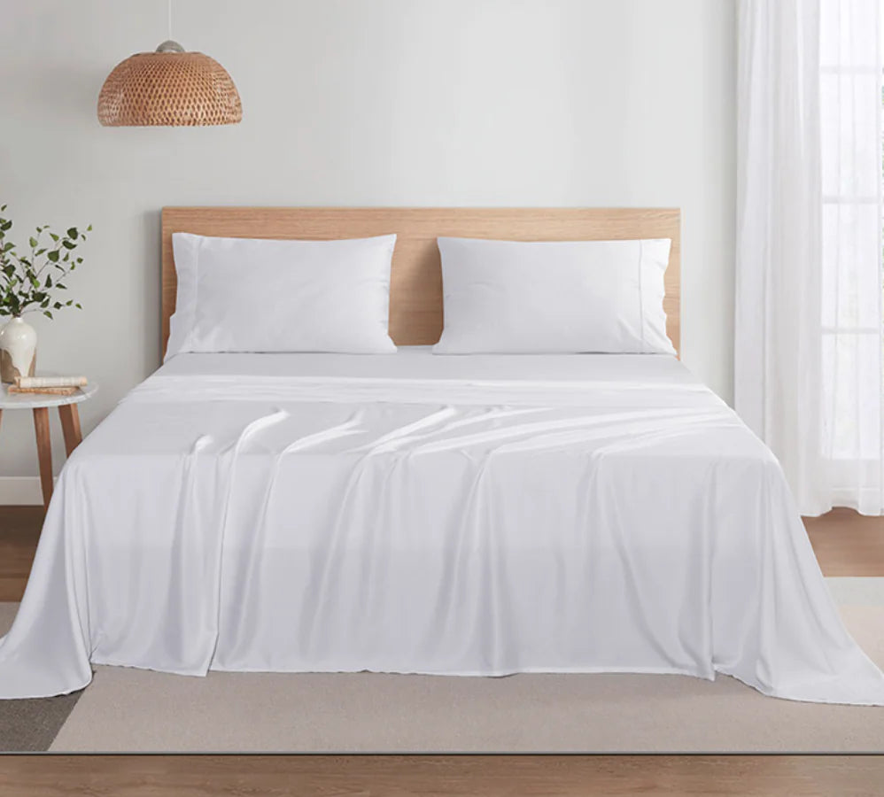Bamboo Fiber Solid Color Bedding Set