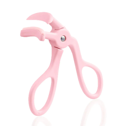 Eyelash Curlers - Plastic Eyelash Curler with Silicone Refill Pads Premium Cute Small Eye Lash Curler for No Pinching or Pulling Lash Curler for Women Girls Eye Makeup Tool Pink