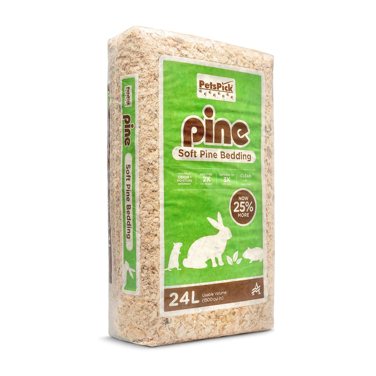 PETSPICK Pine Small Pet Bedding 24L