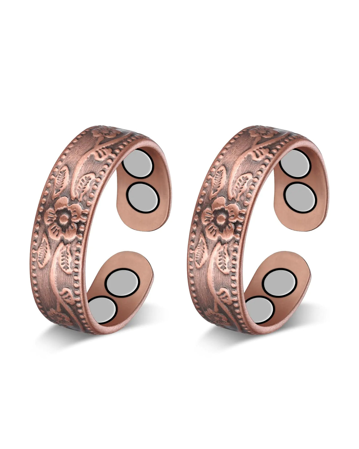 Women's Copper Rings Jecanori Copper Rings for Women Pure Copper Magnetic Lymphatic Drainag ...