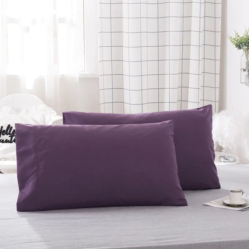 Vio Bedding Set - Solid Color Pillowcase Collection