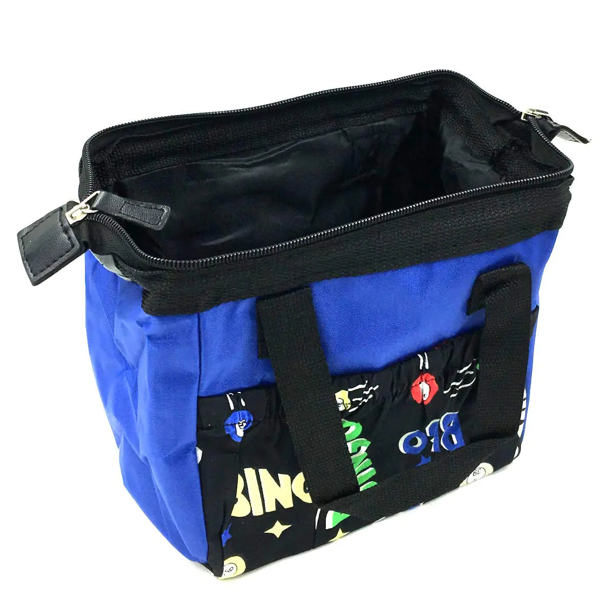 Tapp Collections Bingo Dauber 6 Pockets Tote Bag - Space Ball Design/Blue