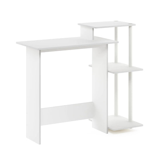 Furinno Efficient Home Laptop Notebook Computer Desk White/White