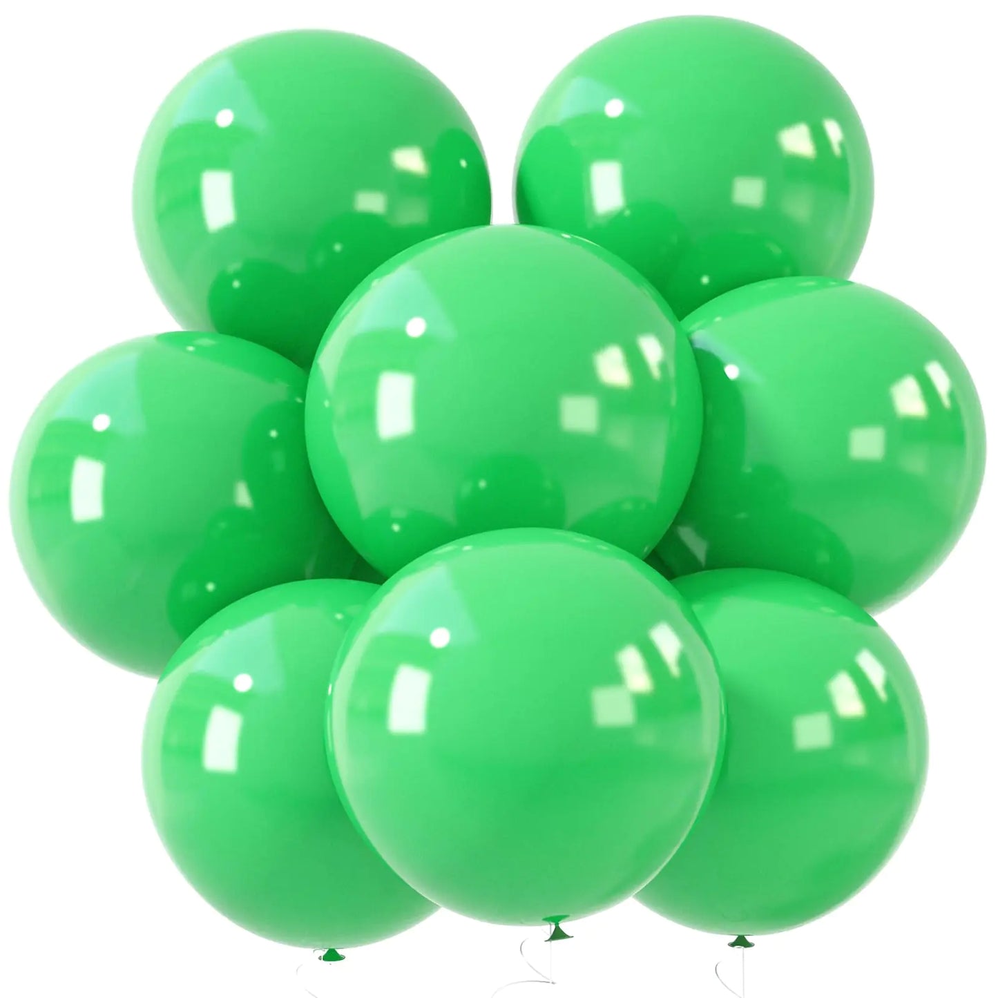 LovesTown 15PCS Party Balloons 18inch Matte Green Latex Balloons Garland Arch Matt Balloons for Birthday Wedding Engagement Graduation Anniversary Party Decor