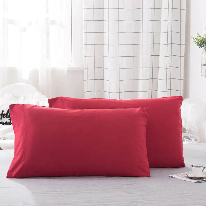 Vio Bedding Set - Solid Color Pillowcase Collection