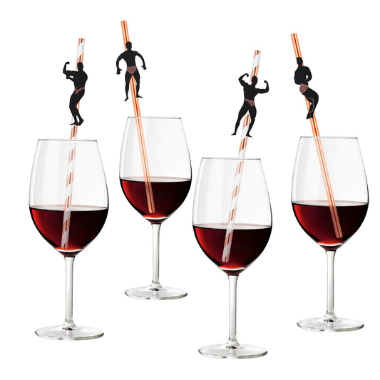 36 Pcs Bachelorette Straws Funny Male Dancer Drinking Straws for Bachelorette Party Bridal Shower Party Party Favors Decorations Supplies