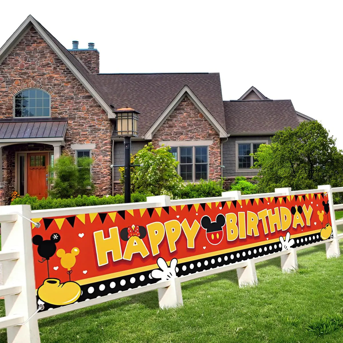 Mickey Party Banner Mickey Theme Party Decoration Banner Mickey Birthday Party Supplies