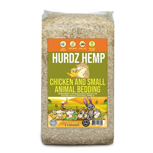 [33lbs] Hemp Bedding for Chickens - Made from 100% Natural Hemp - Superior Absorption & Odor Control- Eco-Friendly Hemp Bedding for Chickens - Easy Maintenance Hemp Bedding for Small Animals