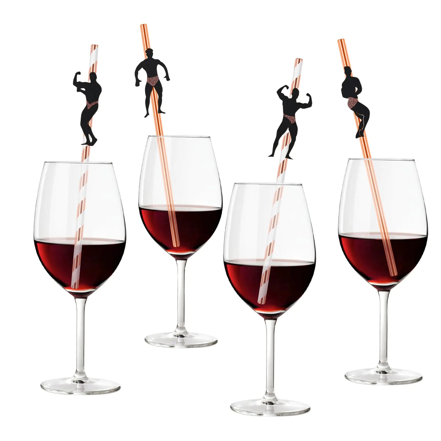 36 Pcs Bachelorette Straws Funny Male Dancer Drinking Straws for Bachelorette Party Bridal Shower Party Party Favors Decorations Supplies