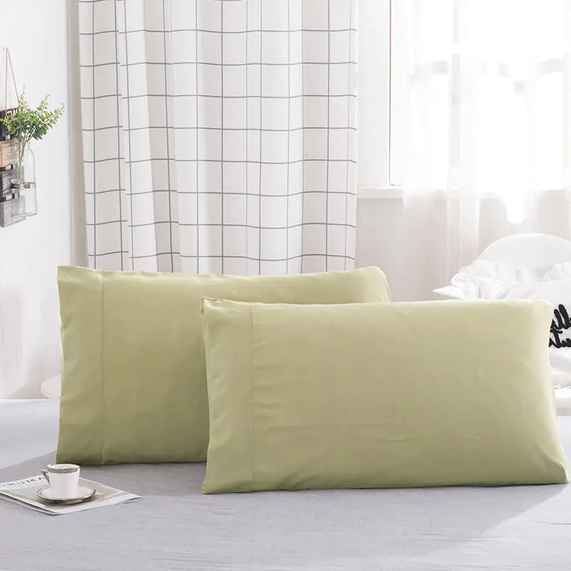 Vio Bedding Set - Solid Color Pillowcase Collection