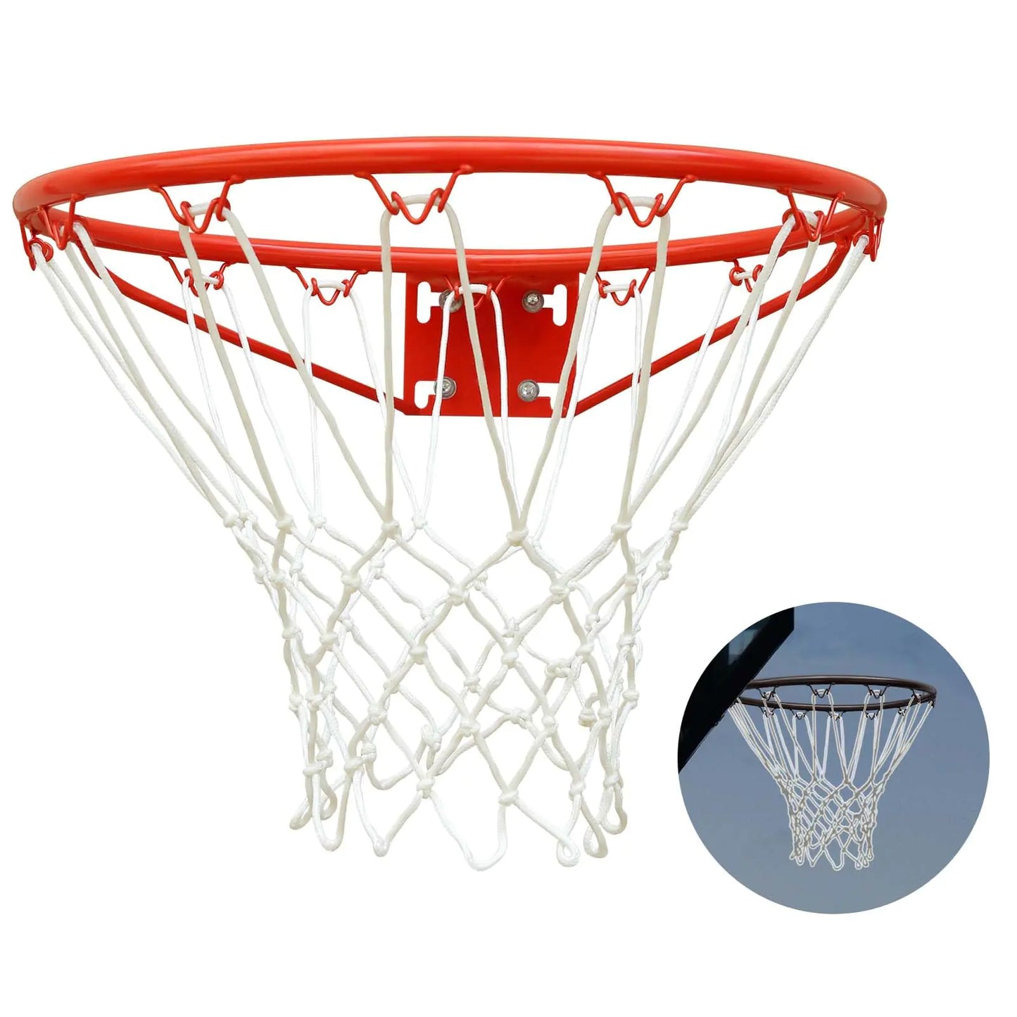 SculPong Glow in The Dark Basketball Net Light Up Basketball Net Outdoor All Weather Basketball Net Replacement White