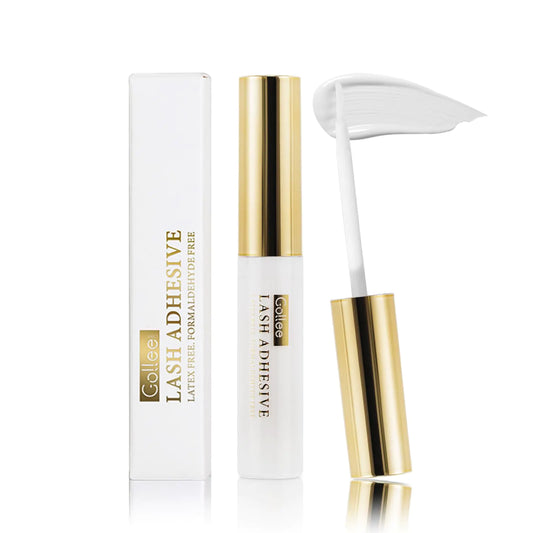 Lash Glue Cluster False Eyelashes Gule Strip Lash Glue for DIY Lash Extensions Super Strong Hold Eyelash Adhesive Waterproof Long Lasting for Lash Cluster Fast Drying Clear Eye Lash Glue