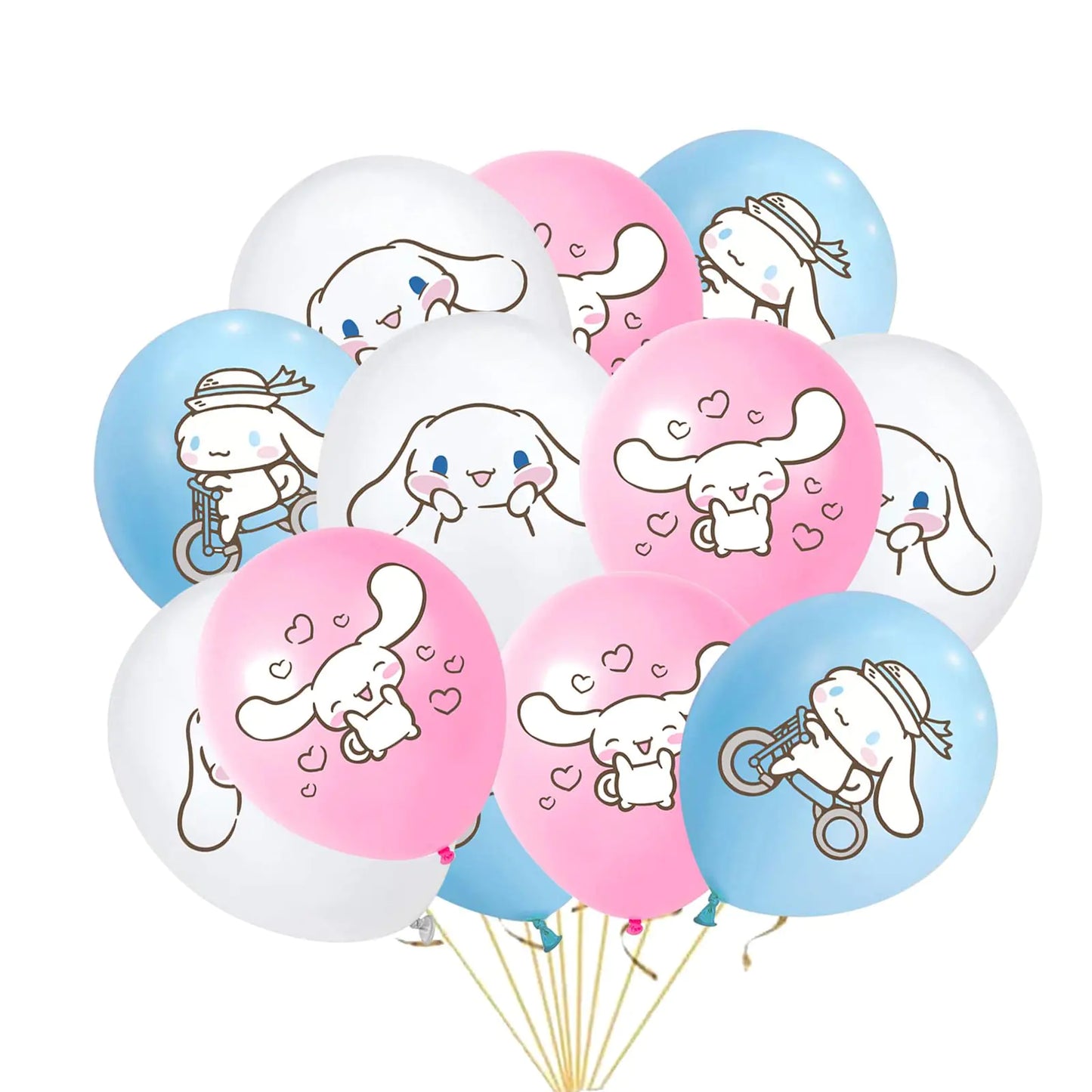 18Pcs Cute Party Decoration Balloons Latex Balloon Anime Theme Party Supplies Kawaii Birthday Party Ballons