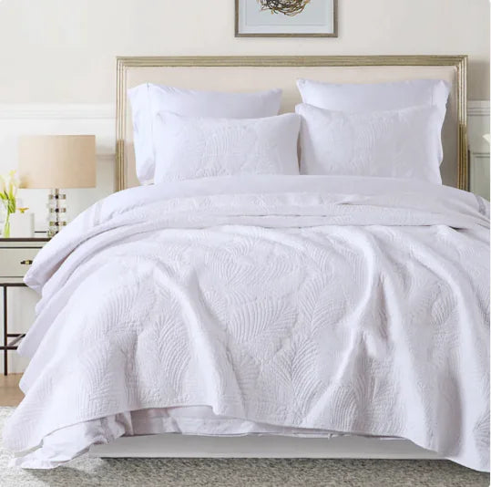 Embroidered 3-Piece Bedding Set