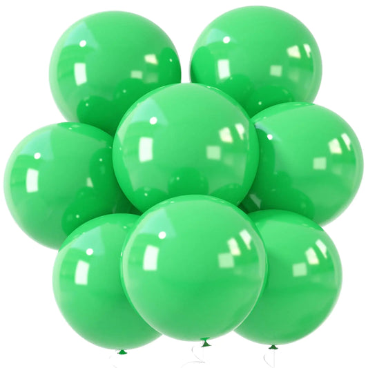 LovesTown 15PCS Party Balloons 18inch Matte Green Latex Balloons Garland Arch Matt Balloons for Birthday Wedding Engagement Graduation Anniversary Party Decor