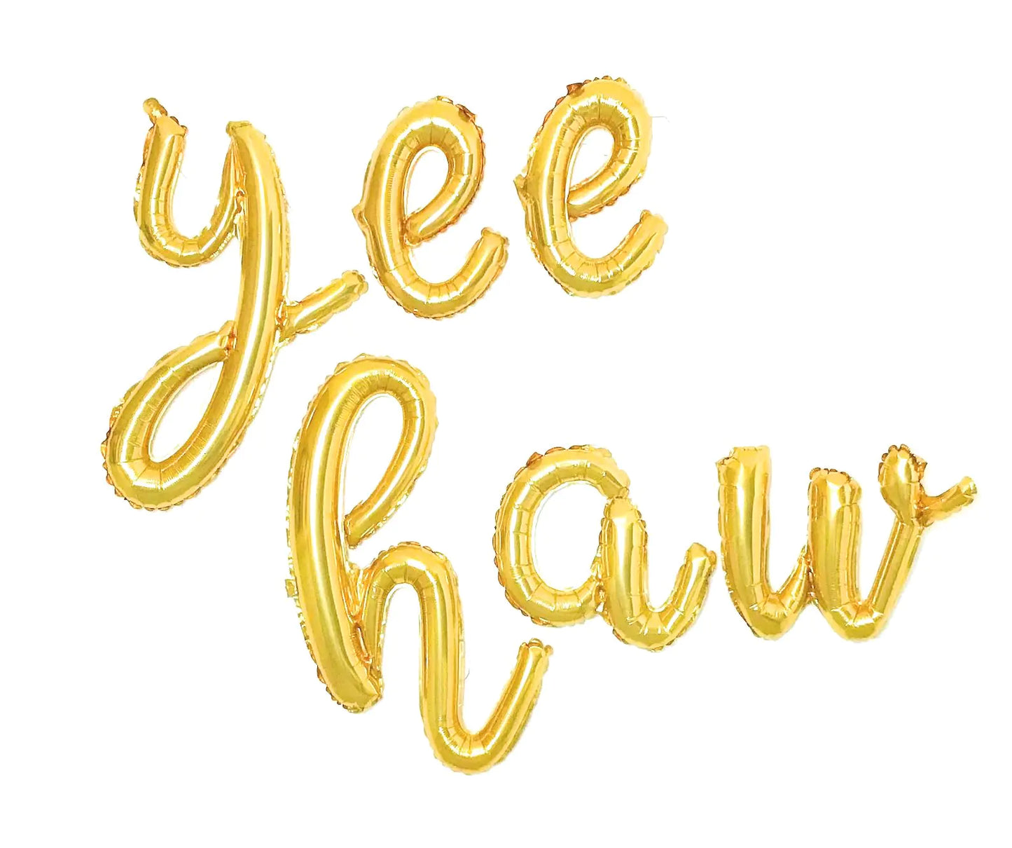 Birthday Party Balloons Yee Haw Balloons Gold Yee Haw Banner for Western Cowboy Birthday Decorations