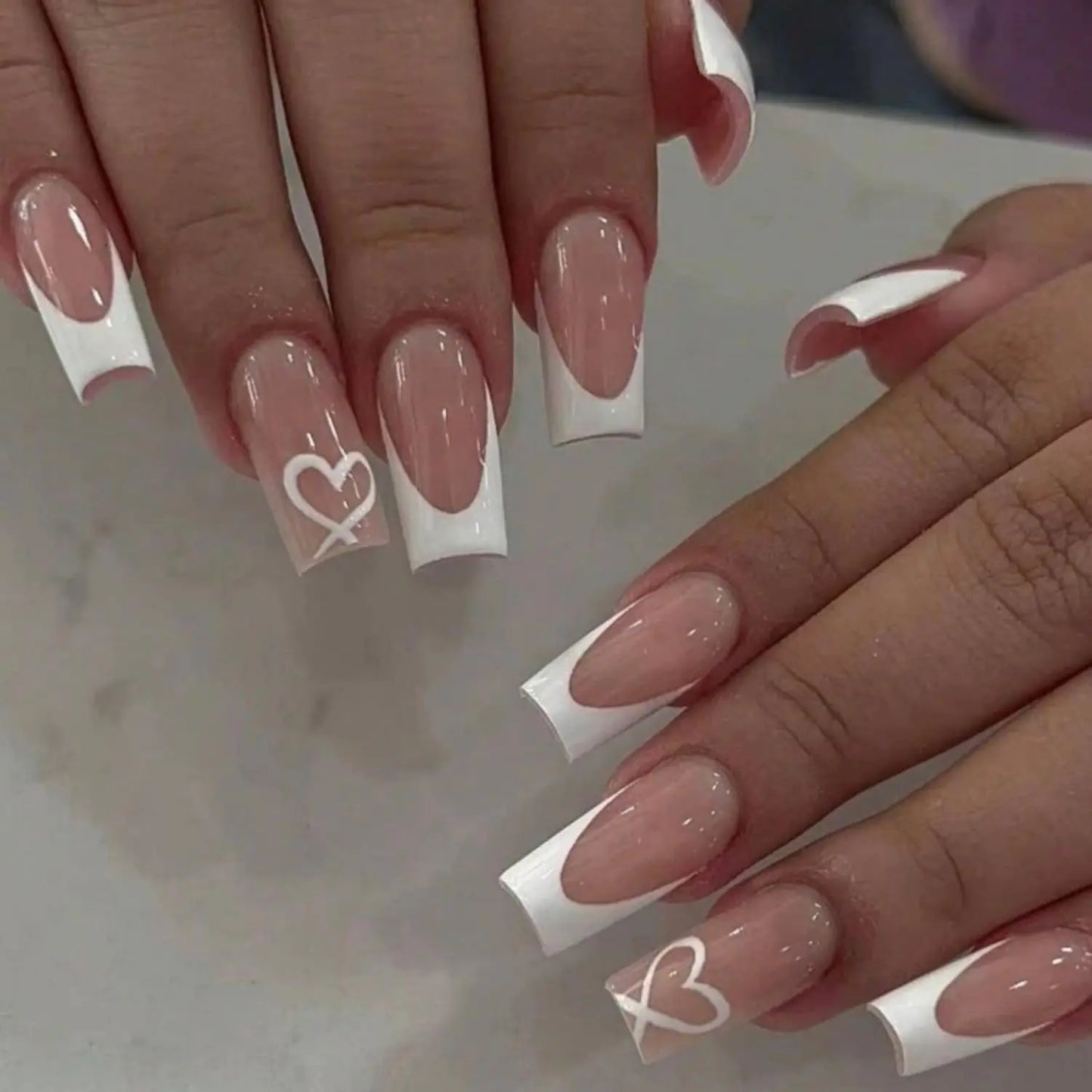 Glossy Valentine Coffin Press-Ons