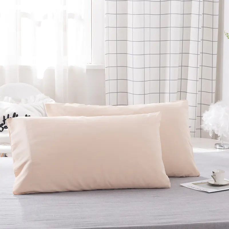 Vio Bedding Set - Solid Color Pillowcase Collection