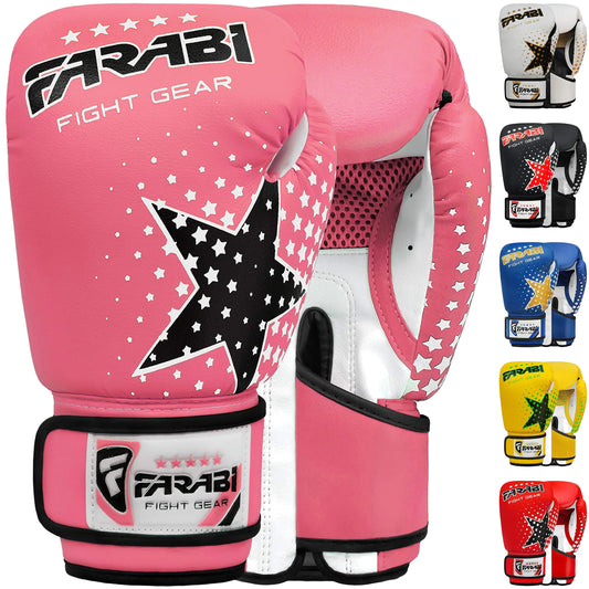 Kids boxing gloves junior boxing gloves junior MMA Muay thai kickboxing and punching bag mitts 6 oz Pink