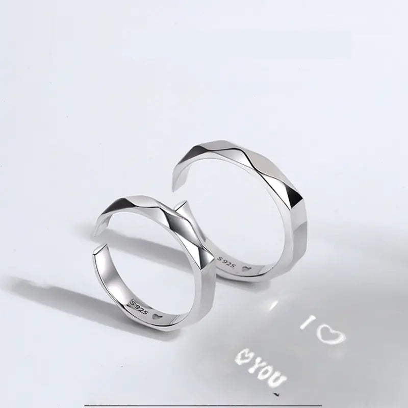 Sterling Silver Couple Rings