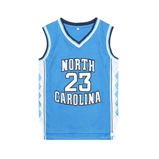 hbmrakra Classic Mens Basketball Jersey North Carolina Embroidery Unisex Fans # 23 Basketball Shirt (Blue S) Small
