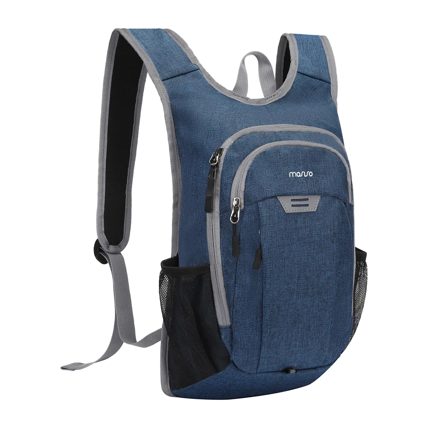 MOSISO 10L Lightweight Hiking Daypack Small Packable Hiking Backpack for Men Women 3 Layer Casual Foldable Day Pack Shoulder Bag for Travel Camping Outdoor Steel Blue
