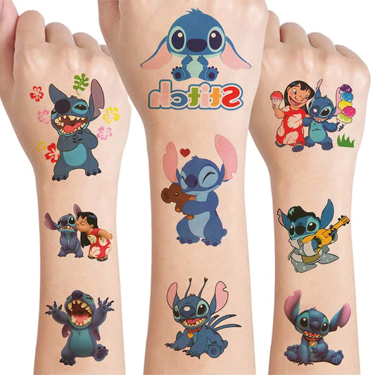 12 Sheets Cute Temporary Tattoos for Kids Party Supplies Anime Cartoon Tattoos for Boys Girls Party Favors Birthday Party Decorations Fake Tattoos Party Game Activities Reward Gifts